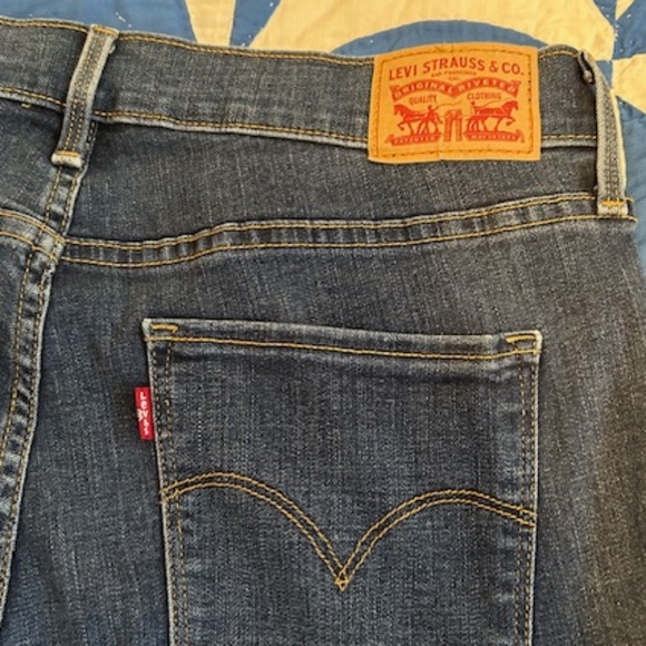 Levi's Women's Boot Cut Jeans - Dark Blue - Picture 1 of 4